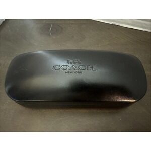 COACH New York Black Hard Clam Shell Eyeglasses Sunglasses Case